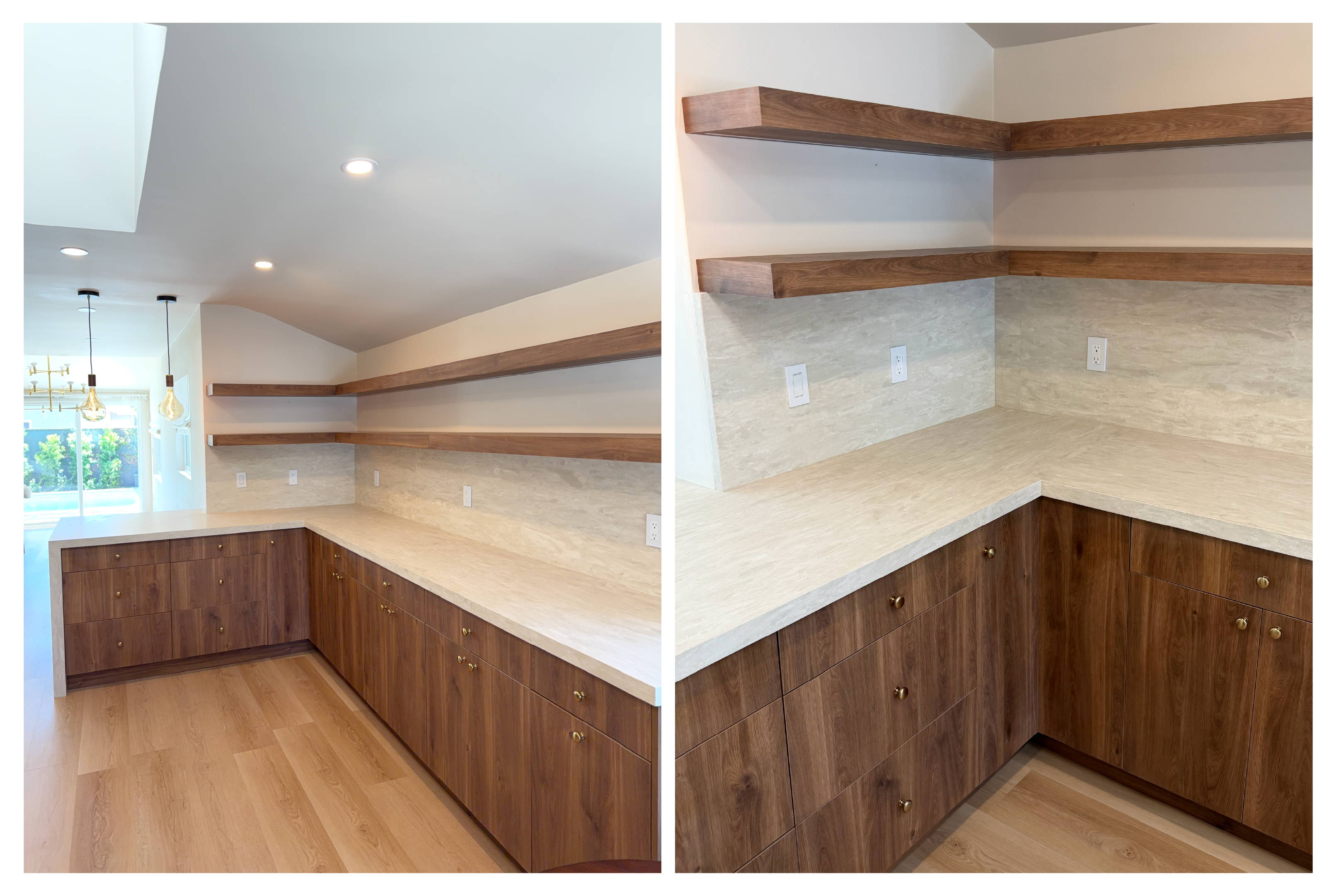 A Warm Contemporary Kitchen Featuring HanStone Cremosa Leather