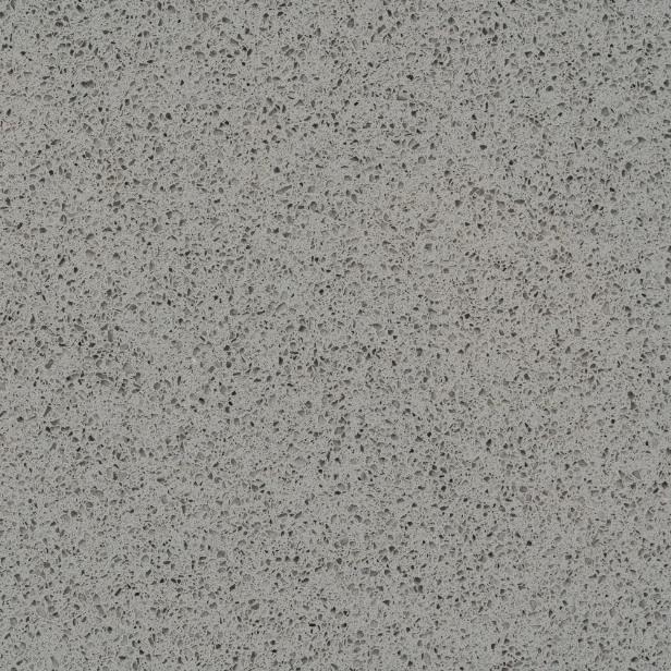 HanStone Quartz Leaden solid warm mid-tone grey quartz countertop surface