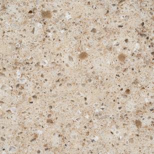 HanStone Quartz Walnut Luster warm tan quartz surface with movement pattern